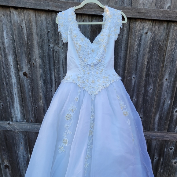 Golden Gate Wedding Ball Gown sz 8 - Picture 7 of 16